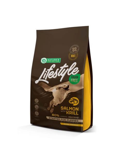 Natures P Lifestyle dog puppies all breeds salmon & krill 1,5 kg
