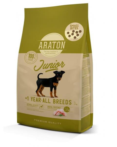ARATON dog junior all breed poultry 3 kg