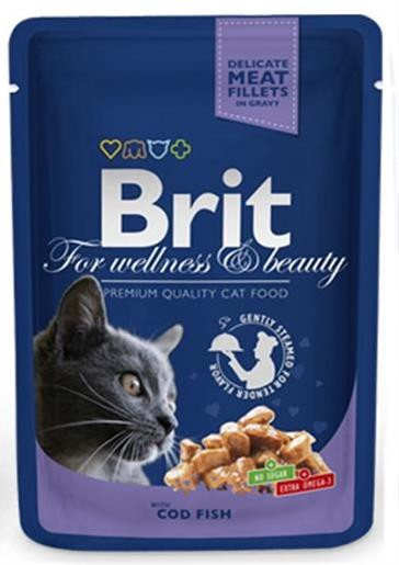 BRIT Premium cat Kapsička Adult Cod Fish 100 g