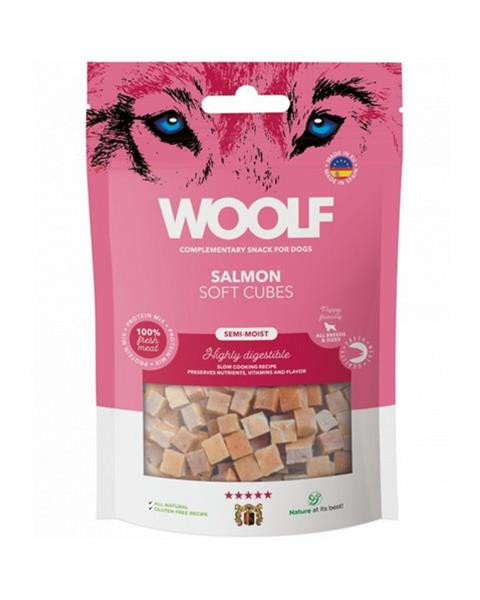 Pamlsok Woolf Dog Soft Cubes Salmon 100 g