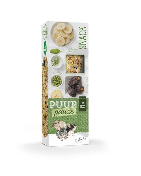 PUUR pauze Sticks banana & date - lahodné tyčinky pre králiky a hlodavce 110 g