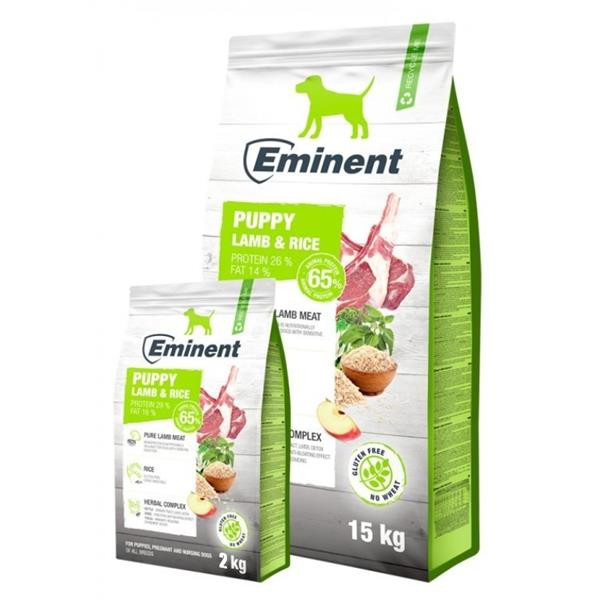 Eminent Dog Puppy Lamb & Rice - Large Kibble 15 + 2 kg
