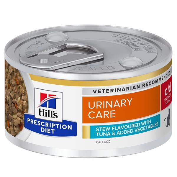 HILLS PD Fe c/d STEW URINARY STRESS Tuna&Veg Konzerva 82 g 