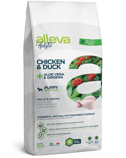 Alleva HOLISTIC dog puppy & junior medium chicken 12 kg