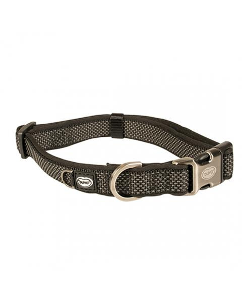 Obojok DUVO+ EXPLOR NORTH nylon čierny 30-45cm/15mm