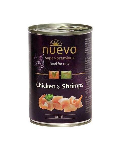 NUEVO cat Adult Chicken & Shrimps bal. 6 x 400 g konzerva