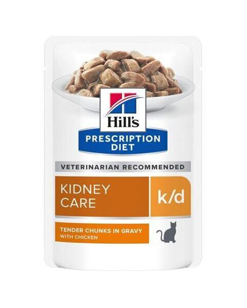 HILLS Diet Feline k/d KAPSIČKA Chicken NEW 12x85 g
