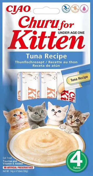 Pamlsok Inaba Churu Kitten cat Tuniak 4 tuby 56 g