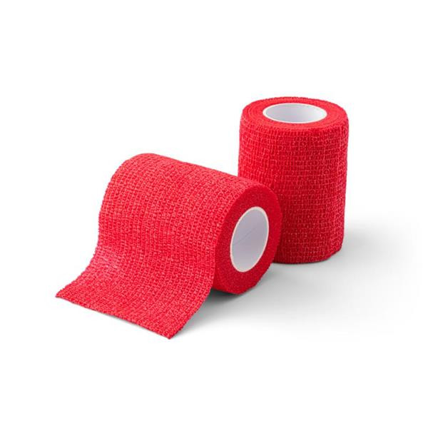 Bandáž KRUUSE Vet-Flex červená,7,5 cm x 4,5 m, 10 ks