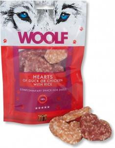 Pamlsok Woolf Dog Duck & Chicken Hearts 100 g