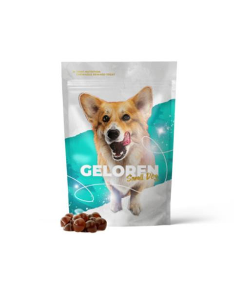 Geloren DOG S–M žuvacie želatínové tablety, 180 g (60ks)