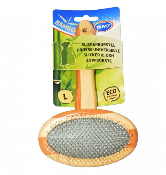Hrebeň DUVO+ uhladzovač kefa bambus Large 19,5 x 12 cm