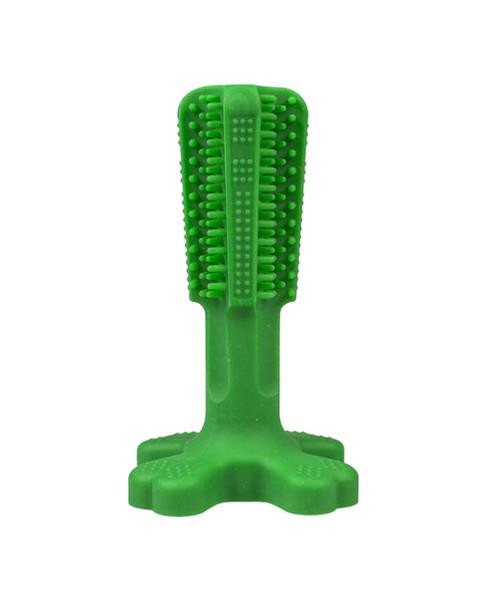 Hračka DUVO+ zubná kefka Chew`n play zelená M 14,5 x 9 x 9 cm