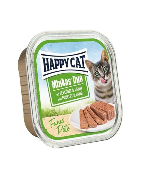 Happy Cat Minkas Duo Paté - Hydina & Jahňa 100 g