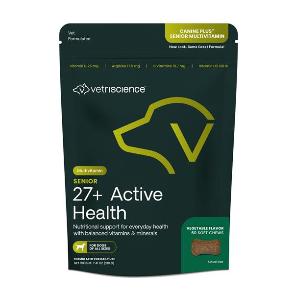 Vetri Science Canine Plus Senior Multivitamin 27+ Active Health for Senior žuvacie tbl. 60 tbl.