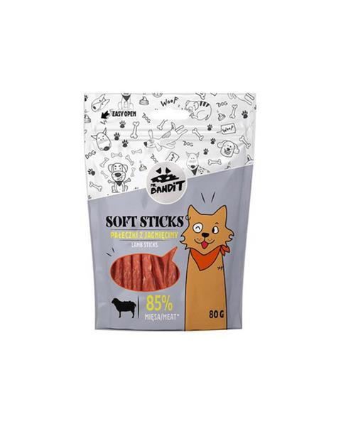 Pamlsok Mr. Bandit soft sticks lamb sticks 80g