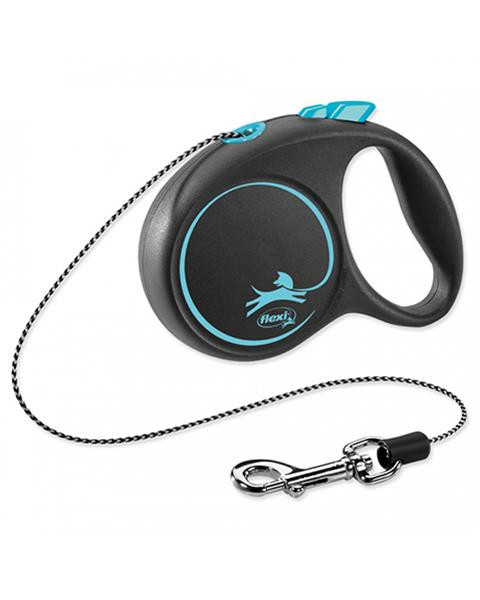 Vodítko Flexi Black Design lanko S 5 m modré (do 12 kg)
