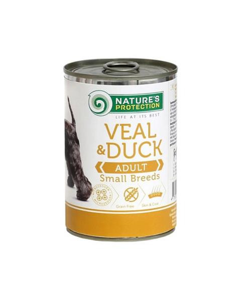 Natures P KONZERVA dog adult Veal & Duck small breed 400 g