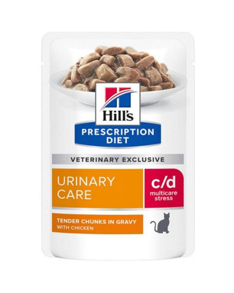 HILLS Diet Feline c/d Urinary Stress Chicken NEW KAPSIČKA 12x85 g
