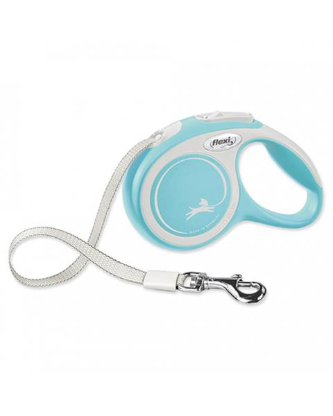 Vodítko Flexi New Comfort páska M 5 m svetlomodré (do 25 kg)