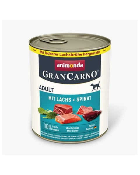 Animonda GRANCARNO® dog adult losos a špenát bal. 6 x 800g konzerva