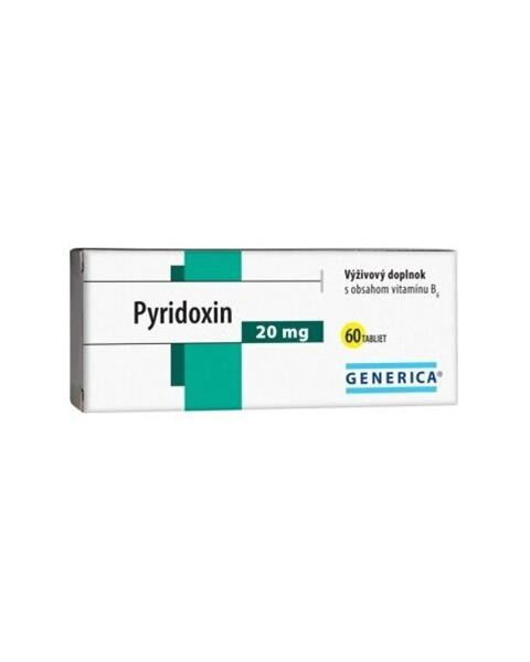 Pyridoxin Generica tbl. 60 x 20 mg