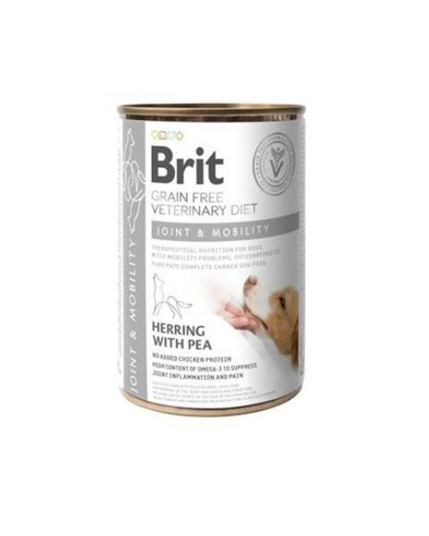 Brit Veterinary Diets GF dog Joint & Mobility 400 g konzerva
