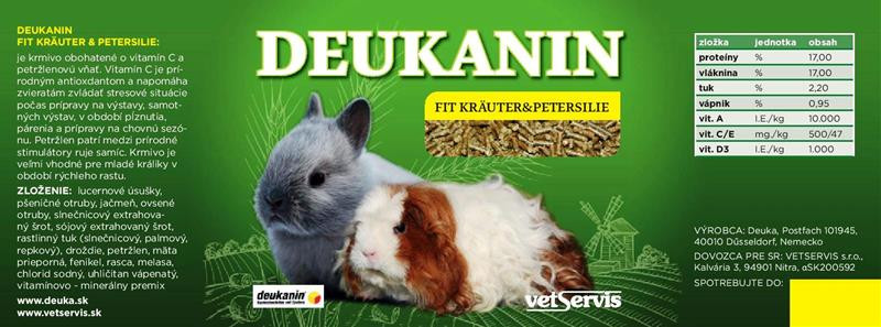 Deukanin Kräuter Fit & Petersilie 3 kg vedro (Králiky)