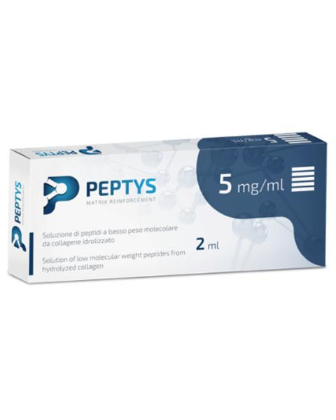 PEPTYS 5 roztok peptidov PEP-52 z kolagénu 5 mg/ml (injekcia predplnená, nízkomolekulárne peptidy (LWP) 1x2 ml)