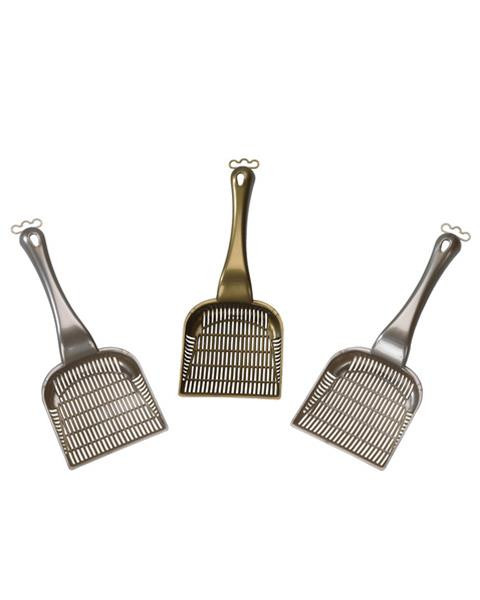 Lopatka EBI+ kompaktnána podstielku pre mačky M - 26x10,5cm (menšie otvory)