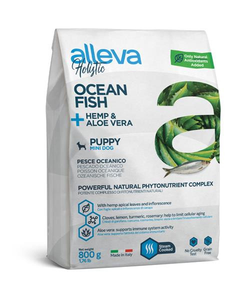 Alleva HOLISTIC dog puppy & junior mini fish 0,8 kg