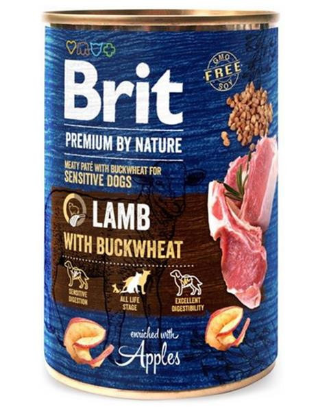 Brit Premium by Nature dog Lamb with Buckwheat 6 x 400 g konzerva 
