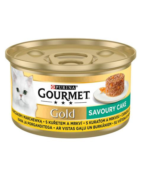 Nestlé GOURMET GOLD Savoury Cake s kuraťom a mrkvou konz.12x85 g