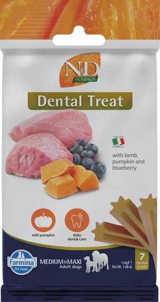 Pamlsok Farmina ND Pumpkin Dog Lamb Blueb Adult medium & maxi 100g