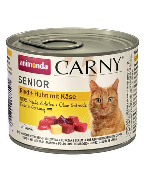 Animonda CARNY® cat Senior hovädzie,kura a syr bal. 6 x 200 g konzerva
