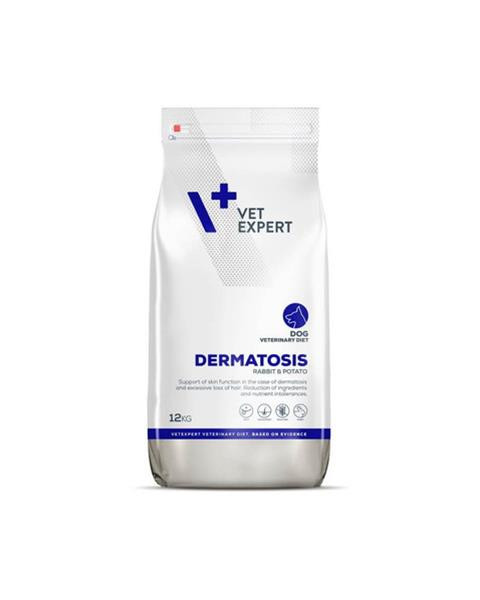 VetExpert VD dog 4T Dermatosis Rabbit & Potato 12 kg