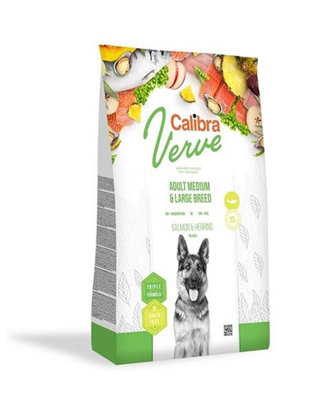 Calibra Dog Verve GF Adult Medium & Large Salmon & Herring 2 kg