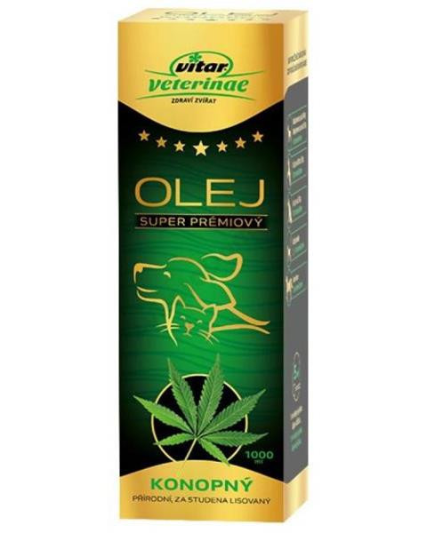 Olej konopný VITAR Veterinae 1000 ml