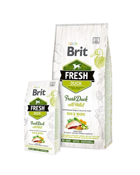 BRIT Fresh Active Run & Work kačacie s prosom 2,5 kg