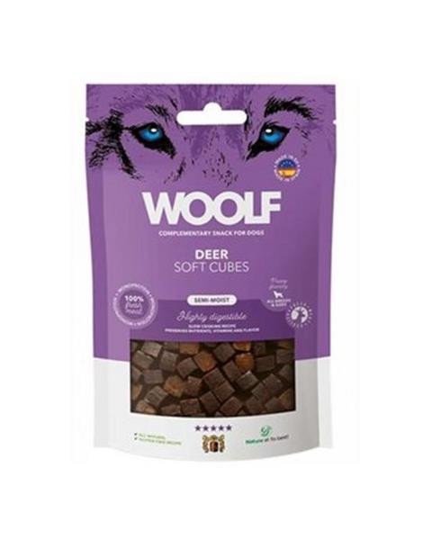 Pamlsok Woolf Dog Soft Cubes Deer 100 g