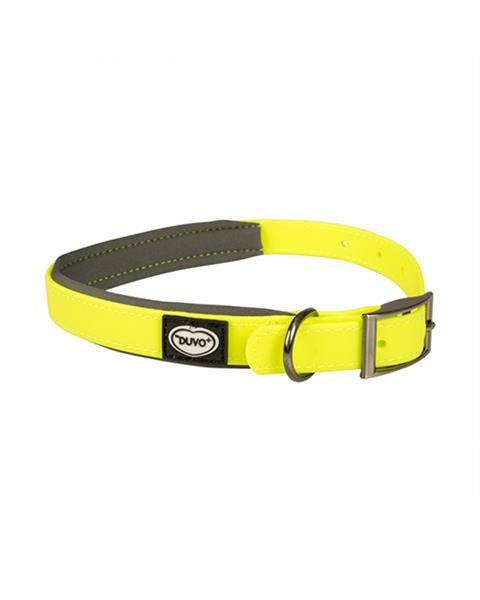 Obojok DUVO+ Nastaviteľný plastový žltý 30-45cm/15mm