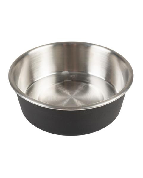 Miska DUVO+ na kŕmenie matná čierna nerez s priemerom 15,8 cm 750 ml