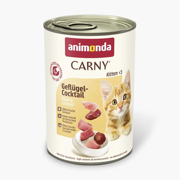 Animonda CARNY® cat Kitten kokteil hydinový bal. 12 x 400 g konzerva