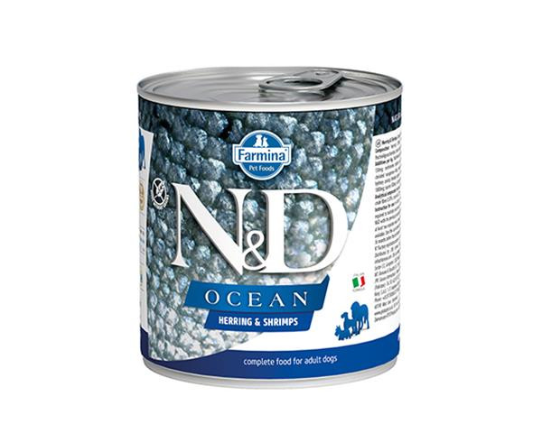 Farmina N&D dog OCEAN herring & shripms konzerva 285 g