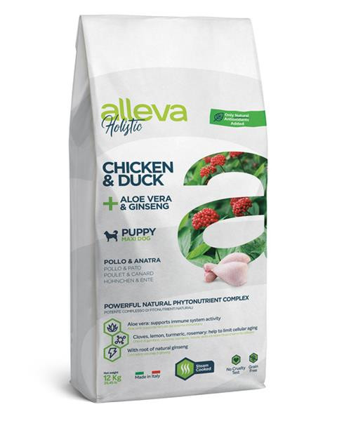 Alleva HOLISTIC dog puppy & junior maxi chicken 12 kg