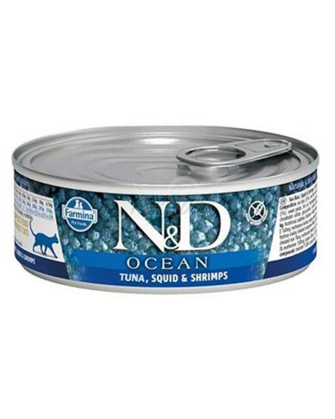 Farmina N&D cat OCEAN tuna, squid & shrimp konzerva 70 g