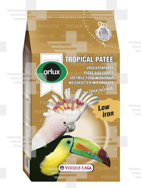 VL NutriBird Tropical Patee Premium- kompletná zmes vlhčená medom pre ovocnomilné druhy a doplnok pre papagáje a lory 1 kg