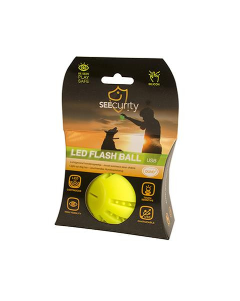 Hračka DUVO+ Lopta led silikónová, svietiaca, zelená 10 cm