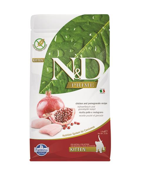 Farmina N&D cat PRIME (GF) kitten, chicken & pomegranate 10 kg