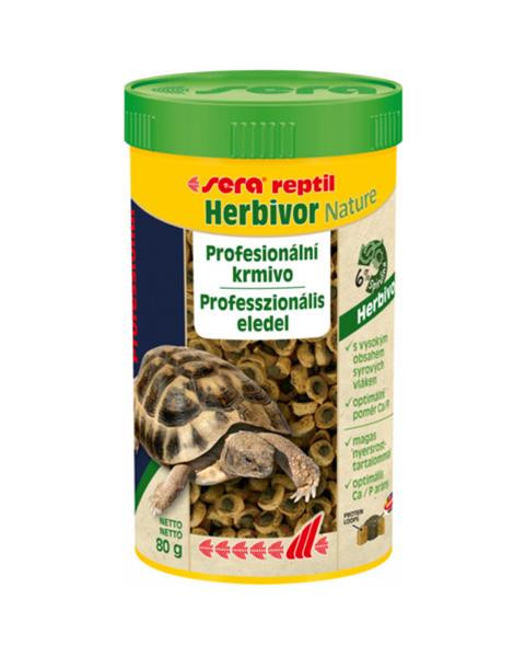 Sera Reptil Professional Herbivor Nature krmivo pre rastlinožravé reptílie, suchozemské korytnačky a leguány 1000 ml